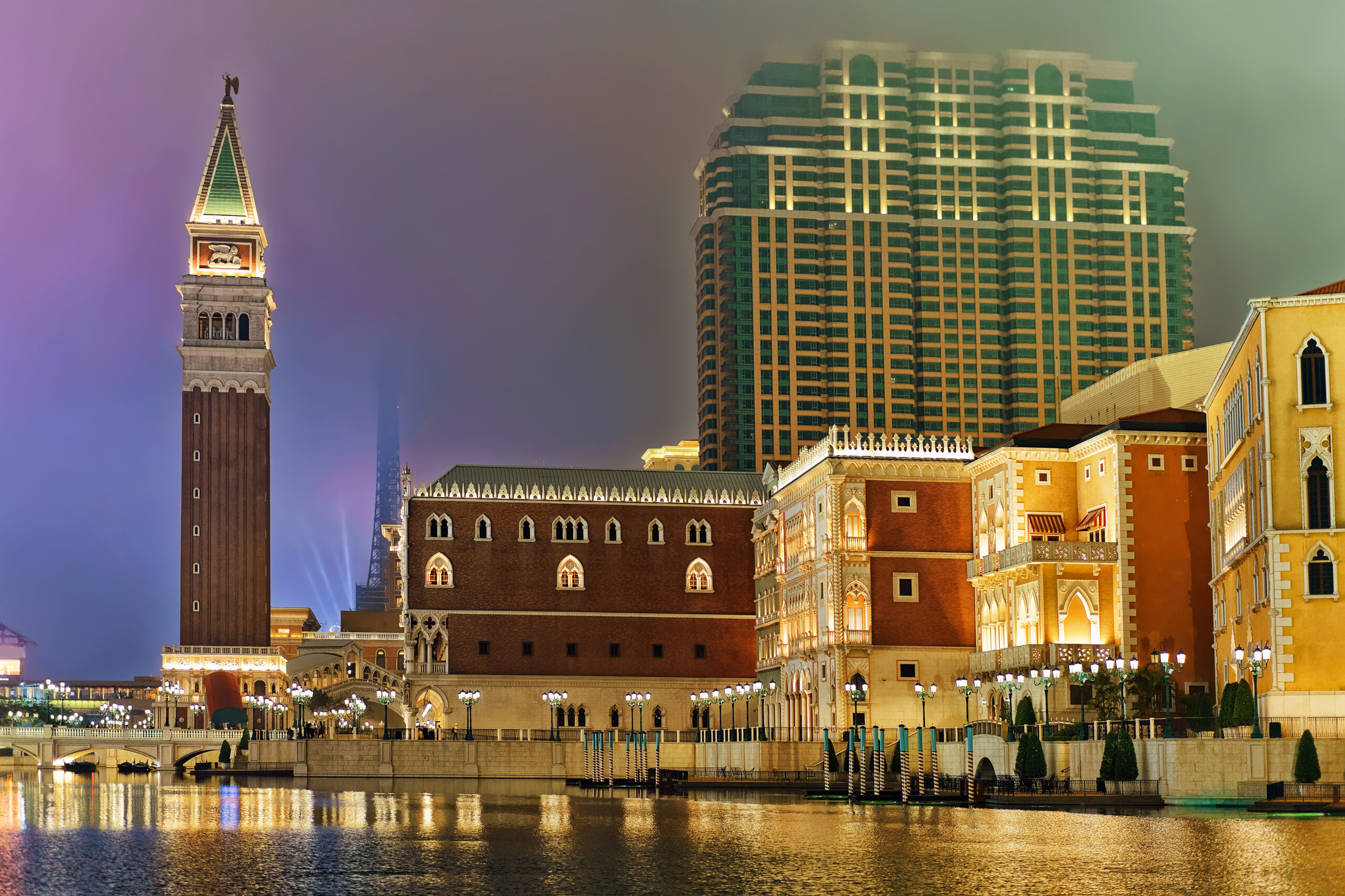 Macau,Casino,And,Hotel,,Luxury,Resort,In,Macao,,China.,Late